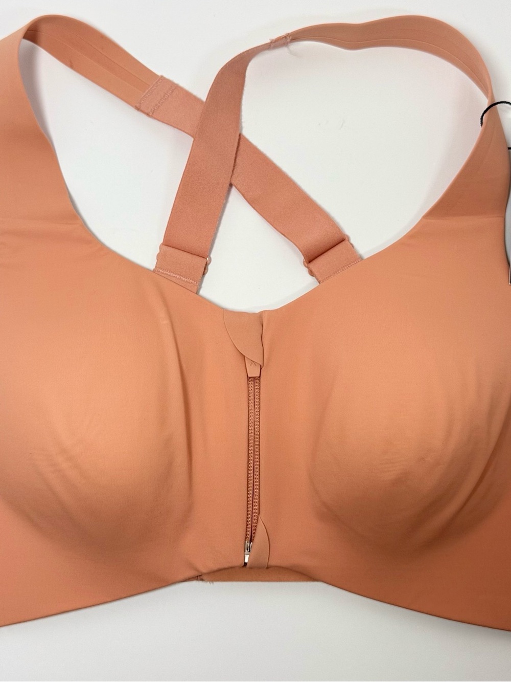 Knix Catalyst Front Zip Sports Bra Pink Ginger Size 5